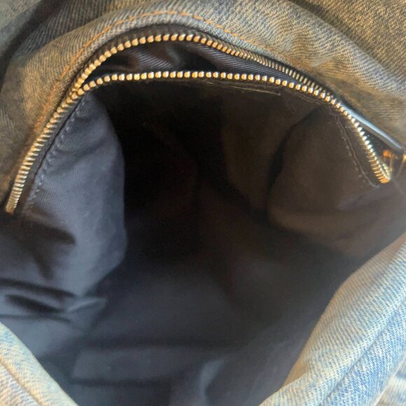 YSL (Yves Saint Laurent) Puffer Medium in Denim and Suede - Picture 14 of 14